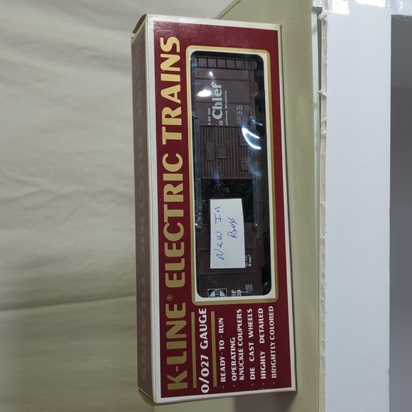 2/$15 K-Line 0/027 gauge ATSF San Francisco boxcar K-64239 train electric - Picture 1 of 6